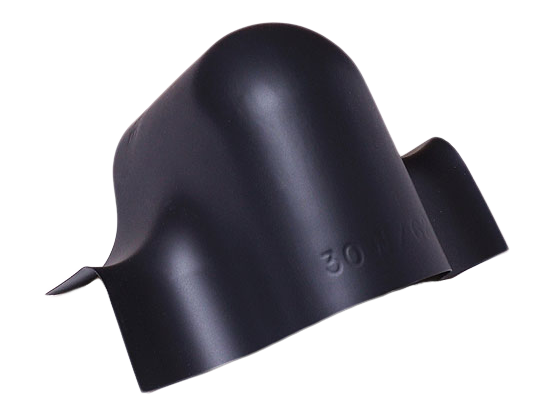 Danmat PVC-bøjning S 245/50 (345) sort