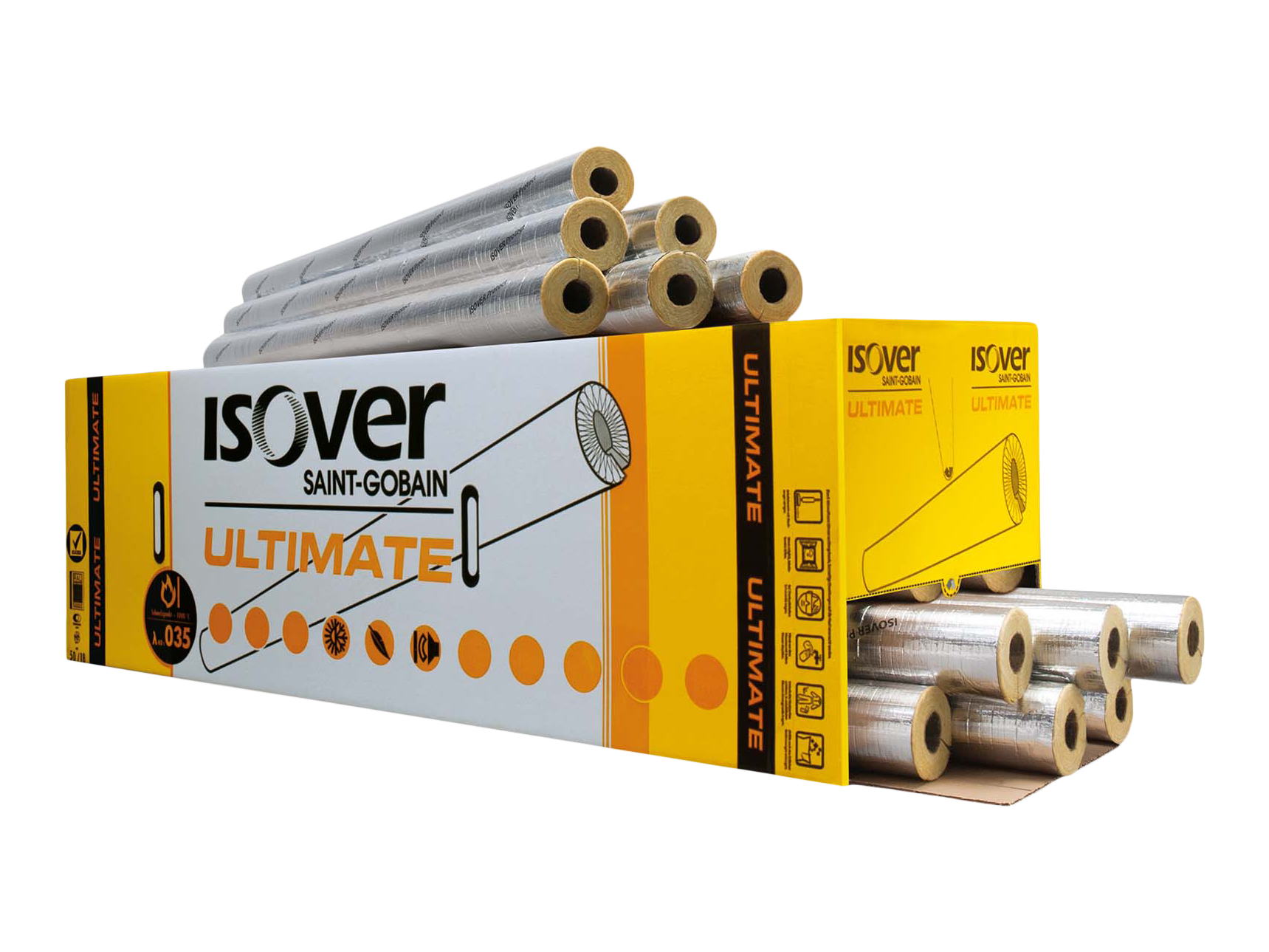 ISOVER U Protect Pipe Section Alu2 (S1000) 133/50