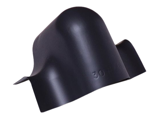 Danmat PVC-bøjning W 114/20 (Ø154) sort